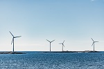 Photo of off-shore wind turbines