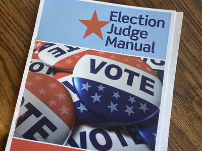 Photo of an Election Judge Manual