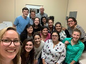 Prof. Anthony, UIS Students, and other volunteers with the Dilley Pro Bono Project in Dilley, Tx, 2019.