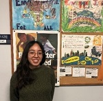 Photo of Cynthia "Liz" Sanchez at work